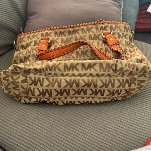 Michael Kors Brown Monogram Tote Bag
